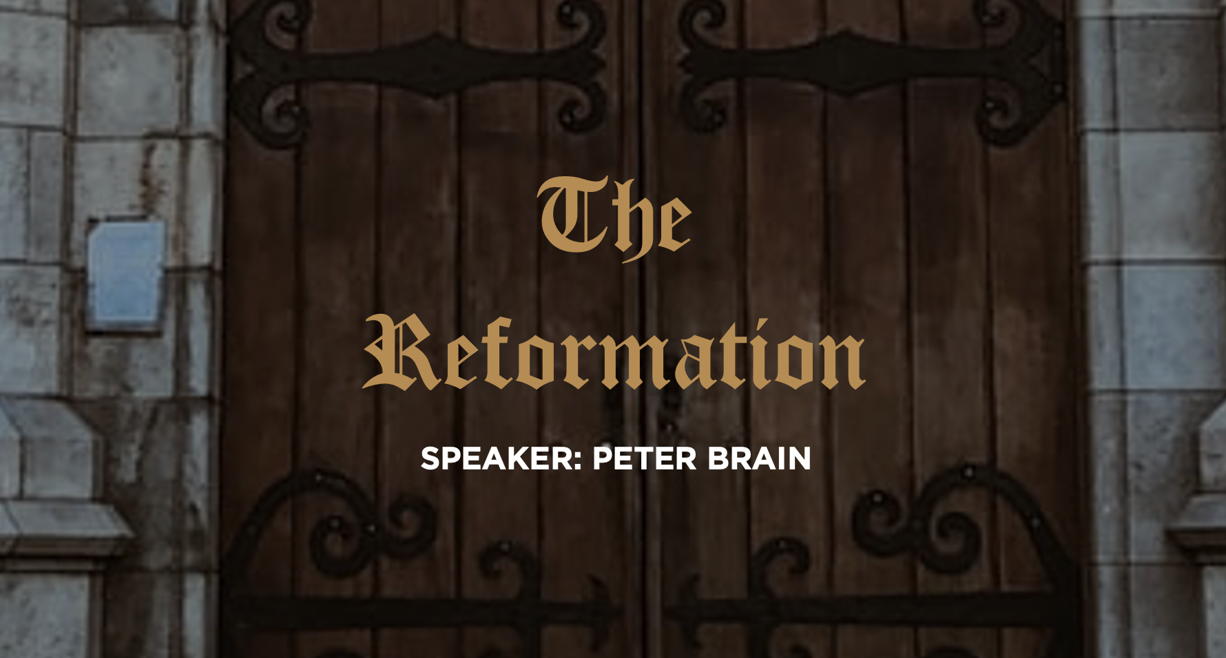 The Reformation: Justification by Faith and its fruits